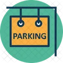 Parcheggiare Lauto Parcheggio Segno Icon