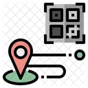 Seguimiento Gps Codigo Qr Icono