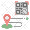 Seguimiento Gps Codigo Qr Icono