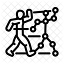 Movimiento Seguimiento Aumentado Icono