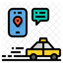 Taxi Marcador De Posicion Ubicacion Icono