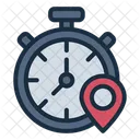 Seguimiento Del Tiempo Cronometro Monitor Icon