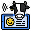 Seguimiento Del Ganado Ganaderia Iot Salud Del Ganado Comportamiento Animal Estres Por Calor Icono