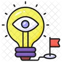 Idea Supervision Luz Icono