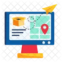 Seguimiento En Linea Seguimiento De Pedidos Ubicacion De Entrega Icono