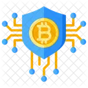 Seguranca Escudo Bitcoin Ícone