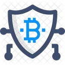 Seguranca Escudo Bitcoin Seguranca Bitcoin Ícone