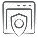 Seguranca Na Web Protecao Na Web Site Protegido Ícone