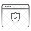 Protecao Web Seguranca Web Protecao De Sites Ícone