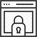 Web Seguranca Bloqueado Ícone