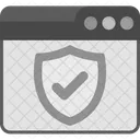 Seguranca Web Navegador Confirmar Icon