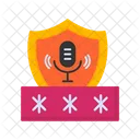 Segurança de acesso por voz  Ícone