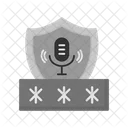 Segurança de acesso por voz  Ícone