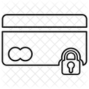 Cartao De Credito De Icone Fino Padrao Linear Seguranca Ícone