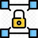 Seguridad Bitcoin Criptomoneda Icono