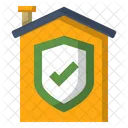 Seguridad Quedarse En Casa Icono De Inicio Icono