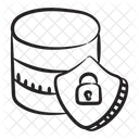 Seguridad De Bases De Datos Antivirus De Bases De Datos Bloqueo De Bases De Datos Icono