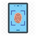 Seguridad biometrica  Icono