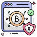 Seguridad bitcoin  Icono