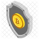 Seguridad Bitcoin Seguridad Blockchain Bitcoin Confiable Icon