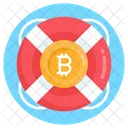 Proteccion De Bitcoin Seguridad De Bitcoin Rescate De Bitcoin Icon