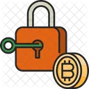 Cifrar Cripto Bitcoin Icono