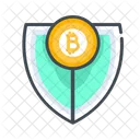 Seguridad Bitcoin Seguridad Dinero Icono