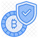 Bitcoin Seguridad Proteccion Icono