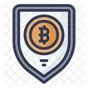 Seguridad bitcoins  Icono