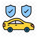 Seguridad del auto  Icono