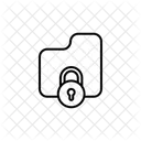 Seguridad De Carpetas Carpeta Seguridad Icono