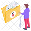 Seguridad de carpeta  Icono