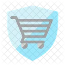 Escudo Del Carrito De Compras Icono