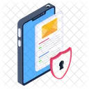 Proteccion De Datos Moviles Seguridad De Datos Seguridad De Contenidos Icono