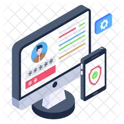 Seguridad de la cuenta en línea  Icono