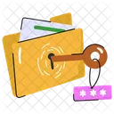 Seguridad De Datos Carpeta Archivo Icono