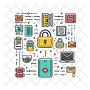Seguridad De Datos Proteccion De Datos Seguridad Icono