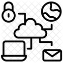 Computacion En La Nube Seguridad De Datos En La Nube Proteccion De Datos Icon