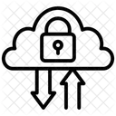 Computacion En La Nube Seguridad De Datos En La Nube Proteccion De Datos Icono