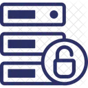 Seguridad De Datos Seguridad De Almacenamiento De Datos Seguridad De Bases De Datos Icono