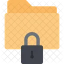 Seguridad De Datos Seguridad De Carpetas Carpeta Bloqueada Icono