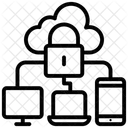 Computacion En La Nube Seguridad De Datos En La Nube Proteccion De Datos Icono