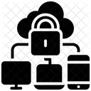 Computacion En La Nube Seguridad De Datos En La Nube Proteccion De Datos Icono