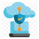 Seguridad de datos en la nube  Icono