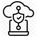 Seguridad de datos en la nube  Icono