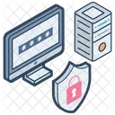 Seguridad De Datos Seguridad De Bases De Datos Proteccion De Datos Icono