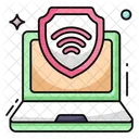 Seguridad De Internet Proteccion De Internet Wifi Seguro Icono