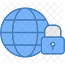 Seguridad De Internet Globo Bloqueo Icon