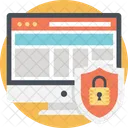 Internet Seguridad En Linea Icono