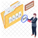 Contrasena De Carpeta Proteccion De Carpeta Seguridad De Carpeta De Datos Icono